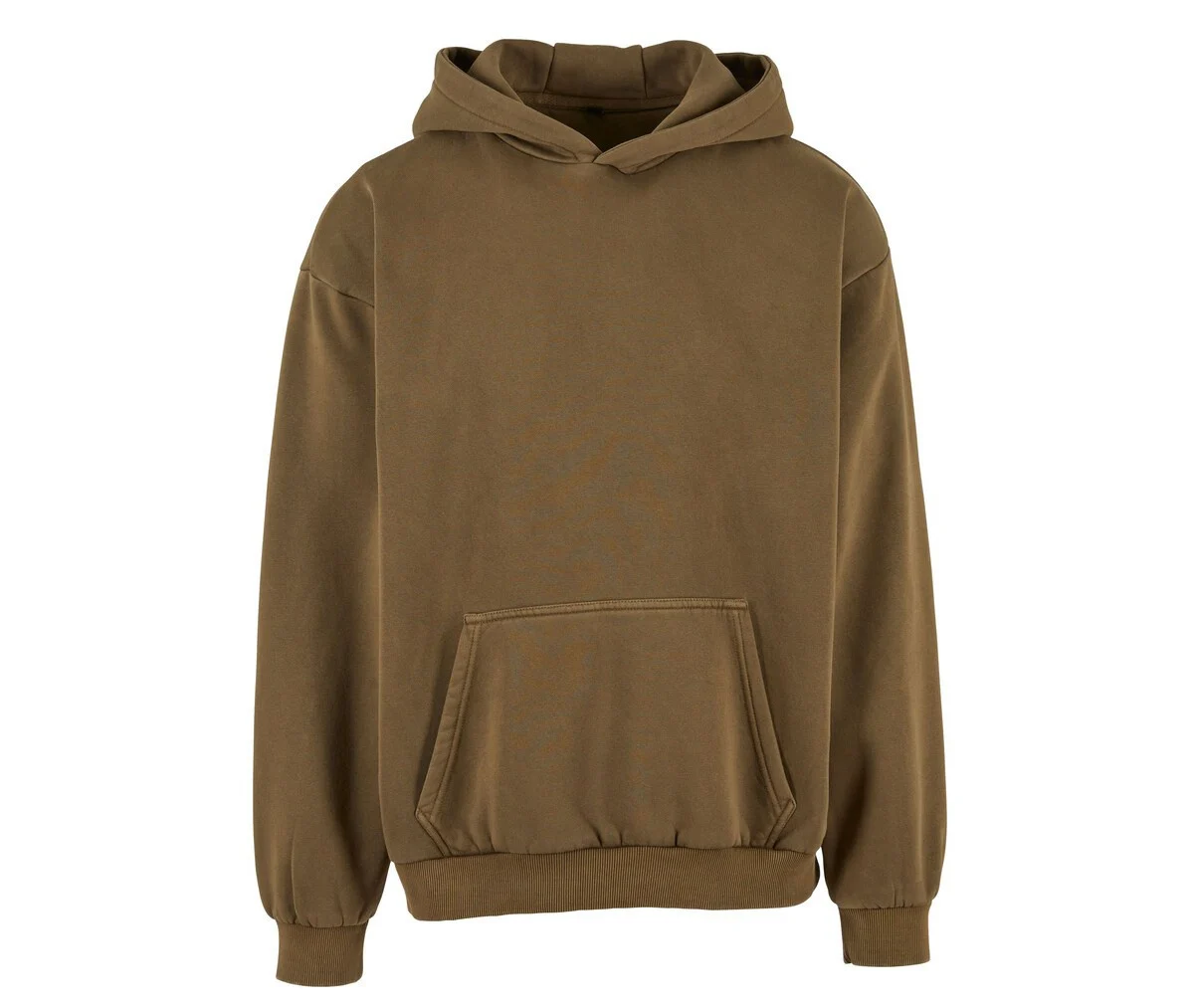 Build Your Brand BY294 Stonewash Heavy Hoodie – Warm Khaki
