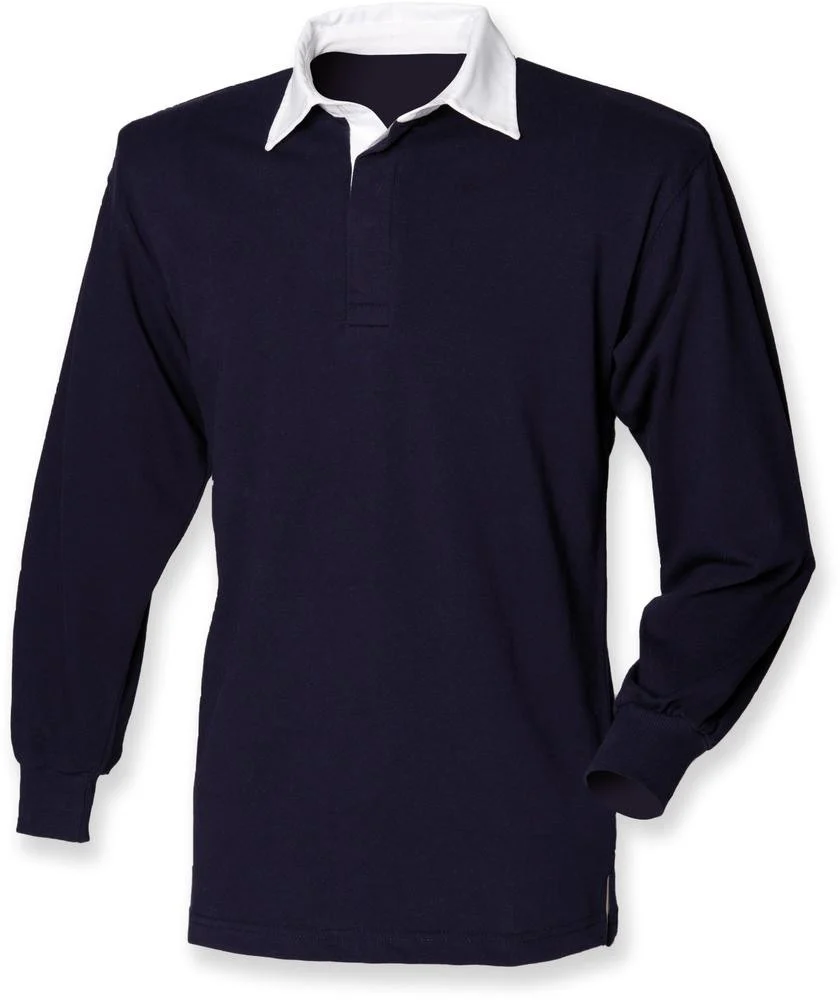 Front Row FR100 Klassiek Rugbyshirt Heren – Navy