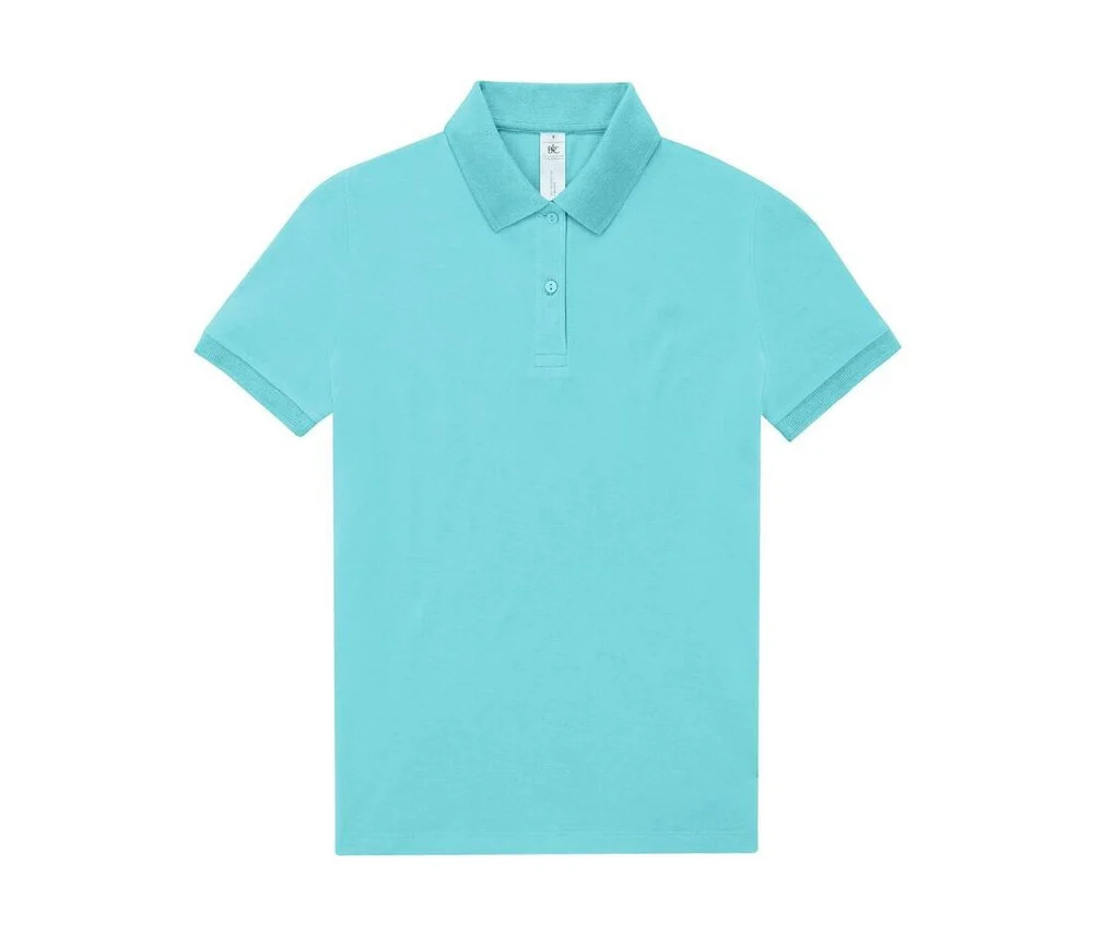 B&C BCW461 Fijne Piqué Polo Dames – Meta Turquoise