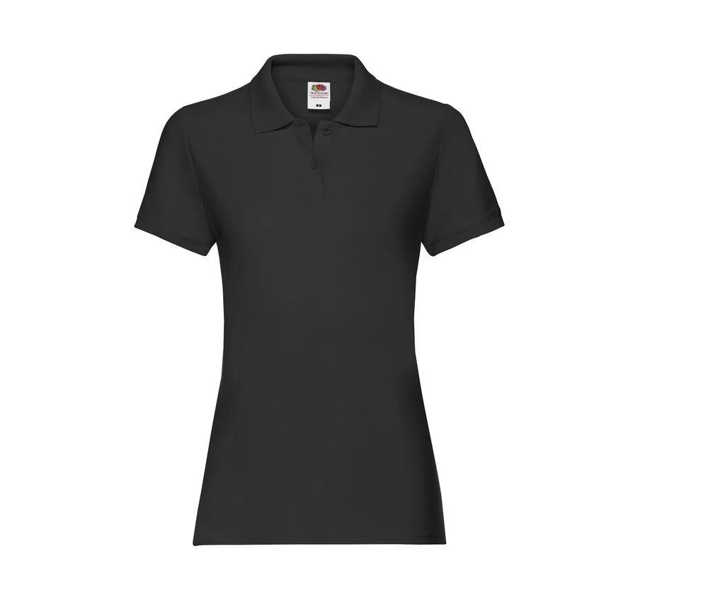 Fruit of the Loom SC386 Premium Polo Dames – Black