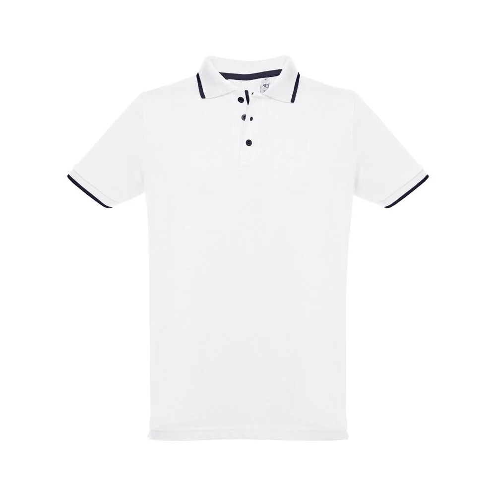 Egotier 30136 Tweekleurig Polo Heren – Wit