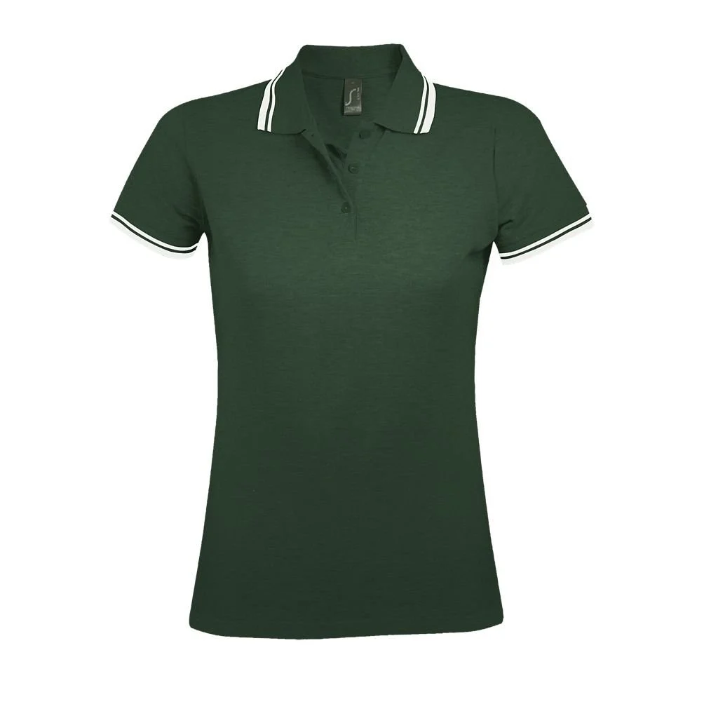 SOL'S 00578 Pasadena Polo Dames – Bosgroen / Blanc