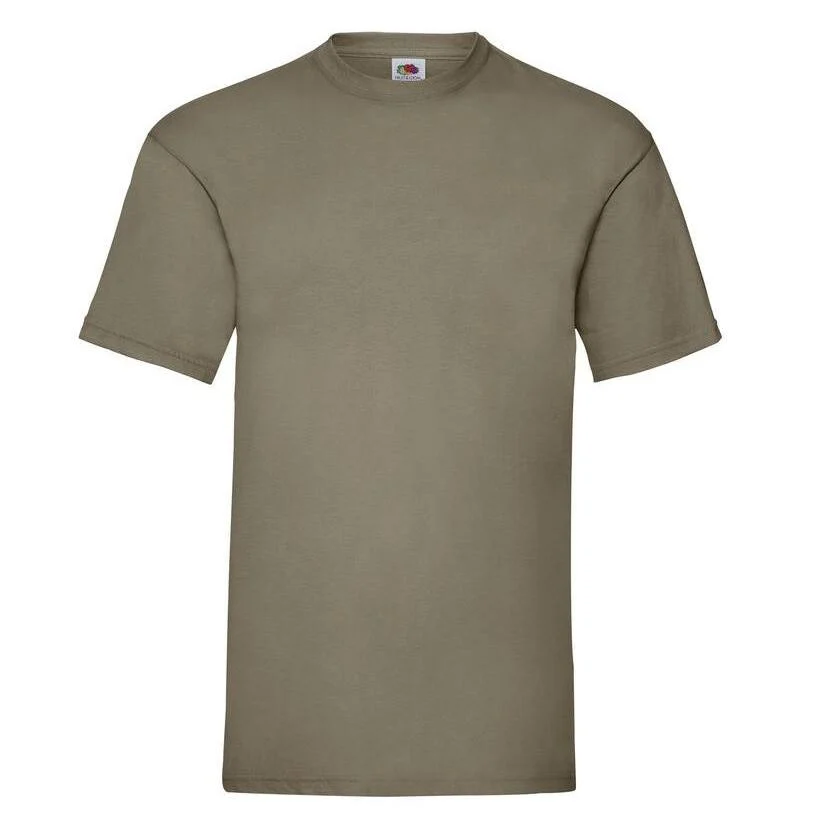 Fruit of the Loom SC230 Katoenen T-shirt – Khaki