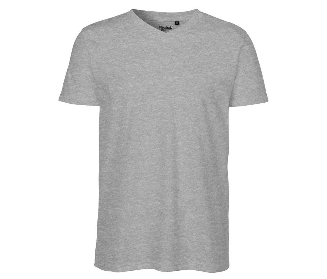 Neutral O61005 V-hals T-shirt Heren – Sport Grey