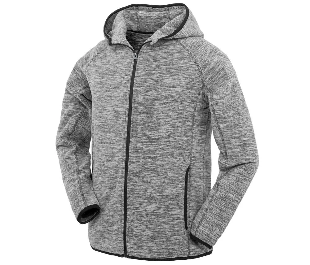 Spiro SP245M Sweatjas met Rits Heren – Grey / Black