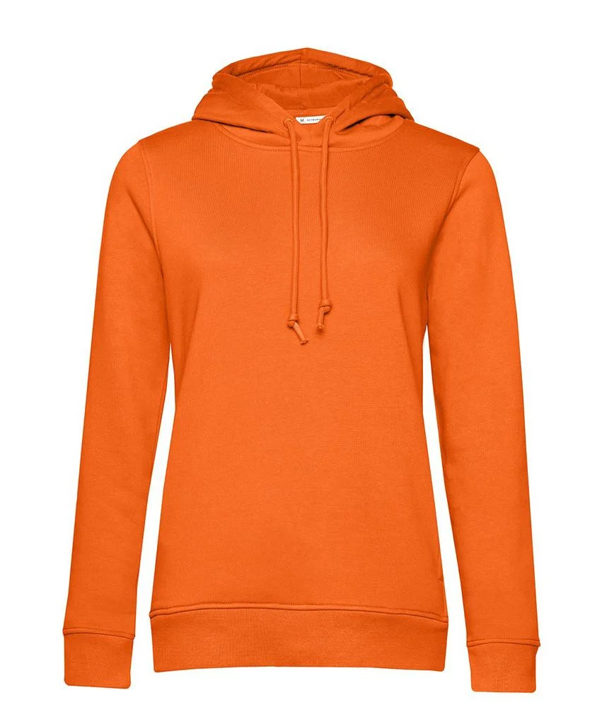 B&C BCW34B Dames Organic Hoodie – Pure Orange