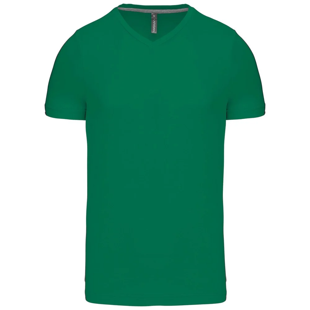 Kariban K357 T-shirt V-hals Heren – Kelly groen