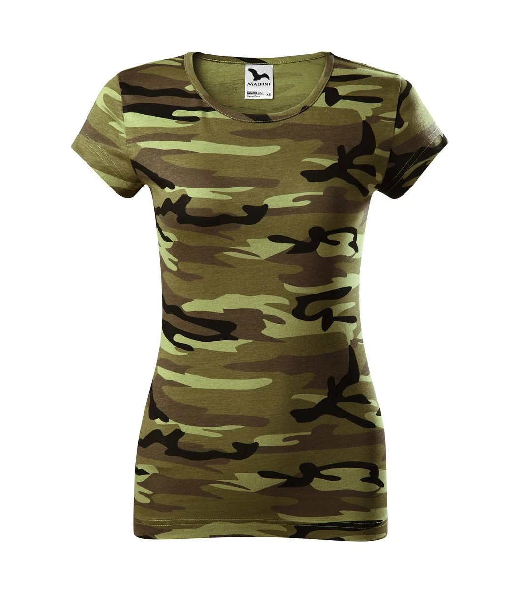 Malfini C22 Camo T-shirt Dames – Camouflage Groen