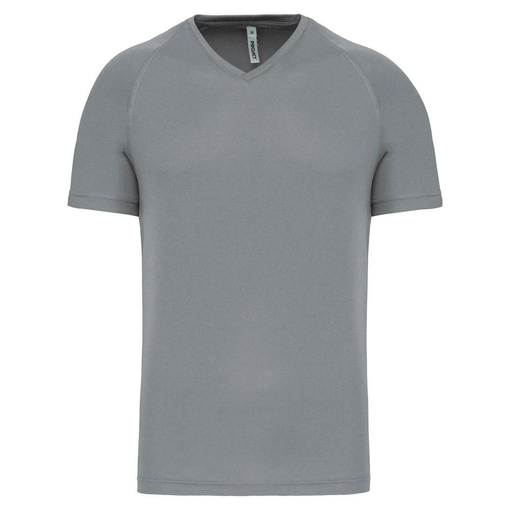 Proact PA476 Sport T-shirt V-hals Heren – Fijn grijs