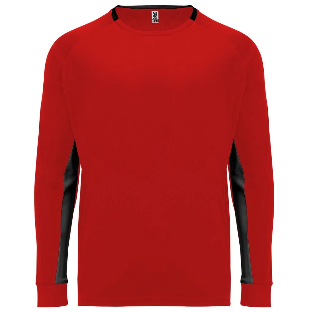 Roly CA0413 Porto T-shirt – Rood/Zwart