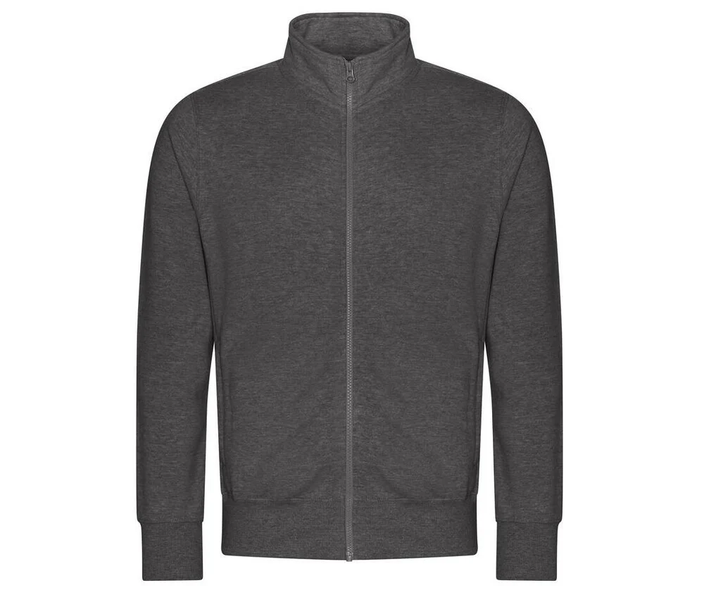 AWDIS JH147 Sweater met Volledige Rits – Charcoal