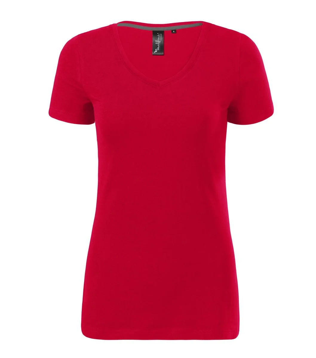 Malfini 701 Stretch T-shirt V-hals – formule rood