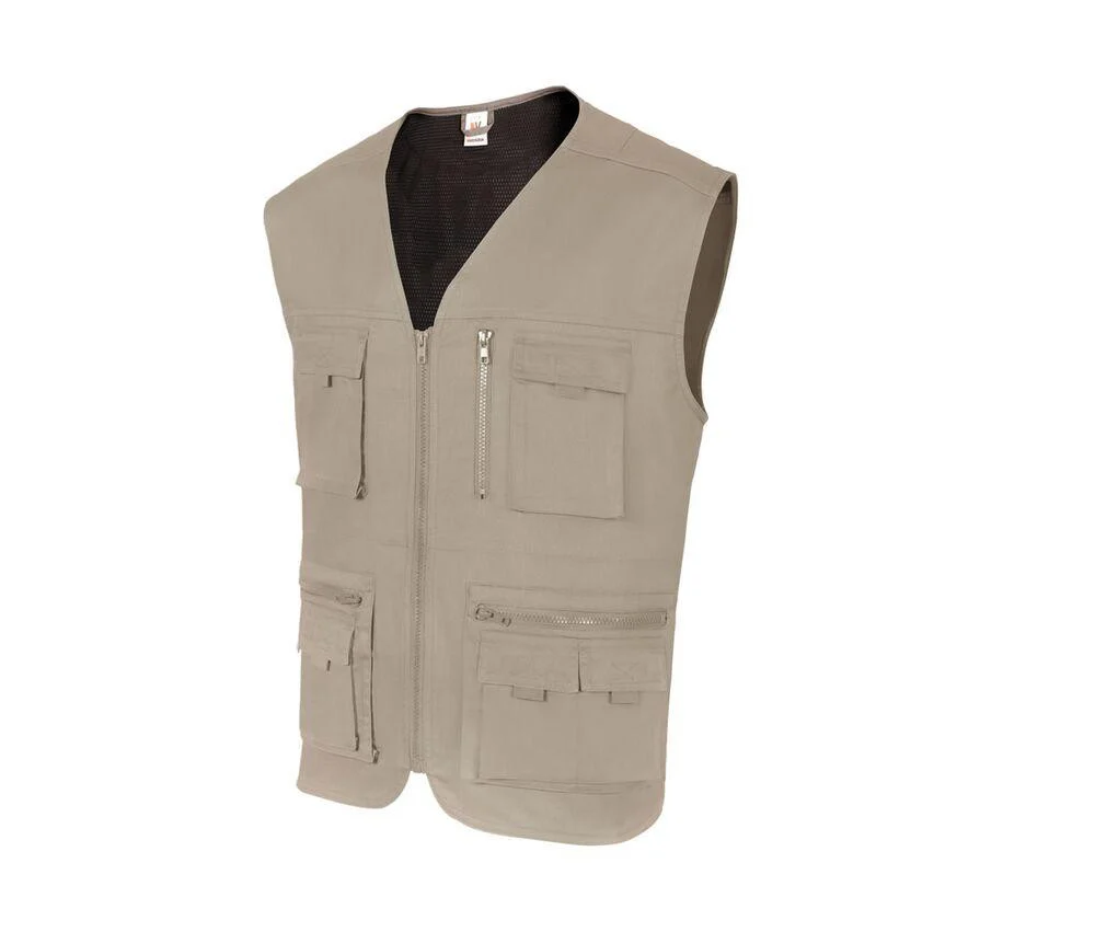 Velilla V15901 Multi-pocket Bodywarmer Heren – Beige Arena