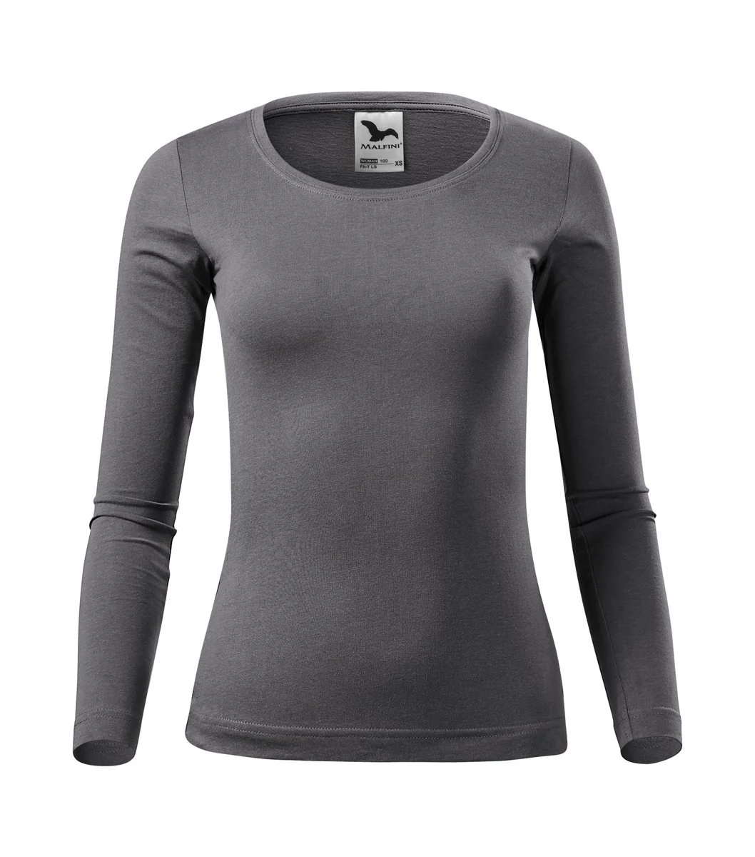 Malfini 169 T-shirt Lange Mouwen Dames – staalgrijs
