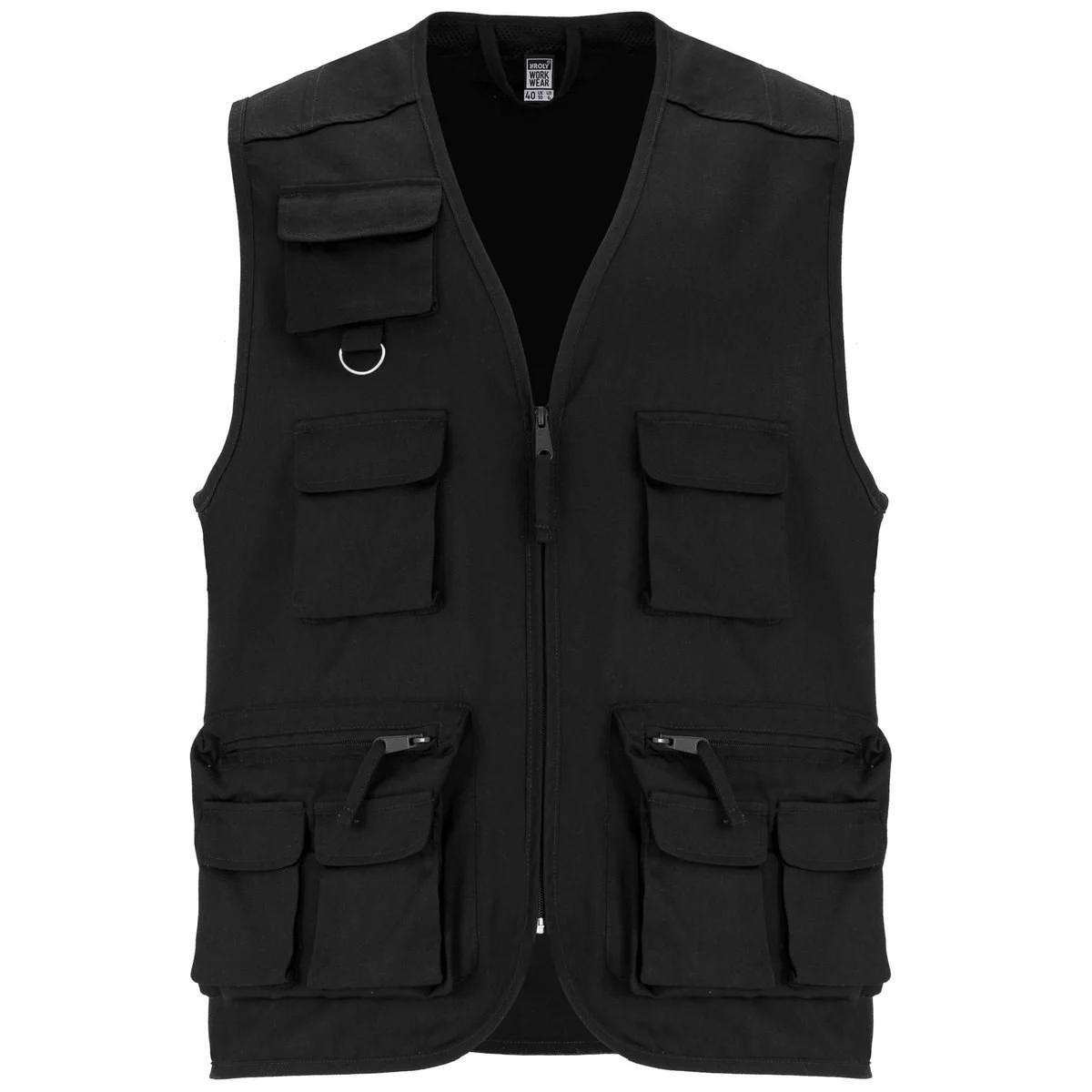 Roly CC9111 Venera Multi-pocket Werkbodywarmer Heren – Black
