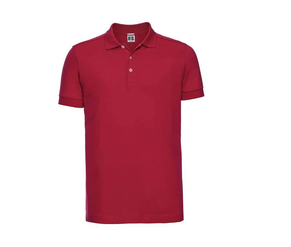 Russell JZ566 Stretch Polo Heren – Classic Red