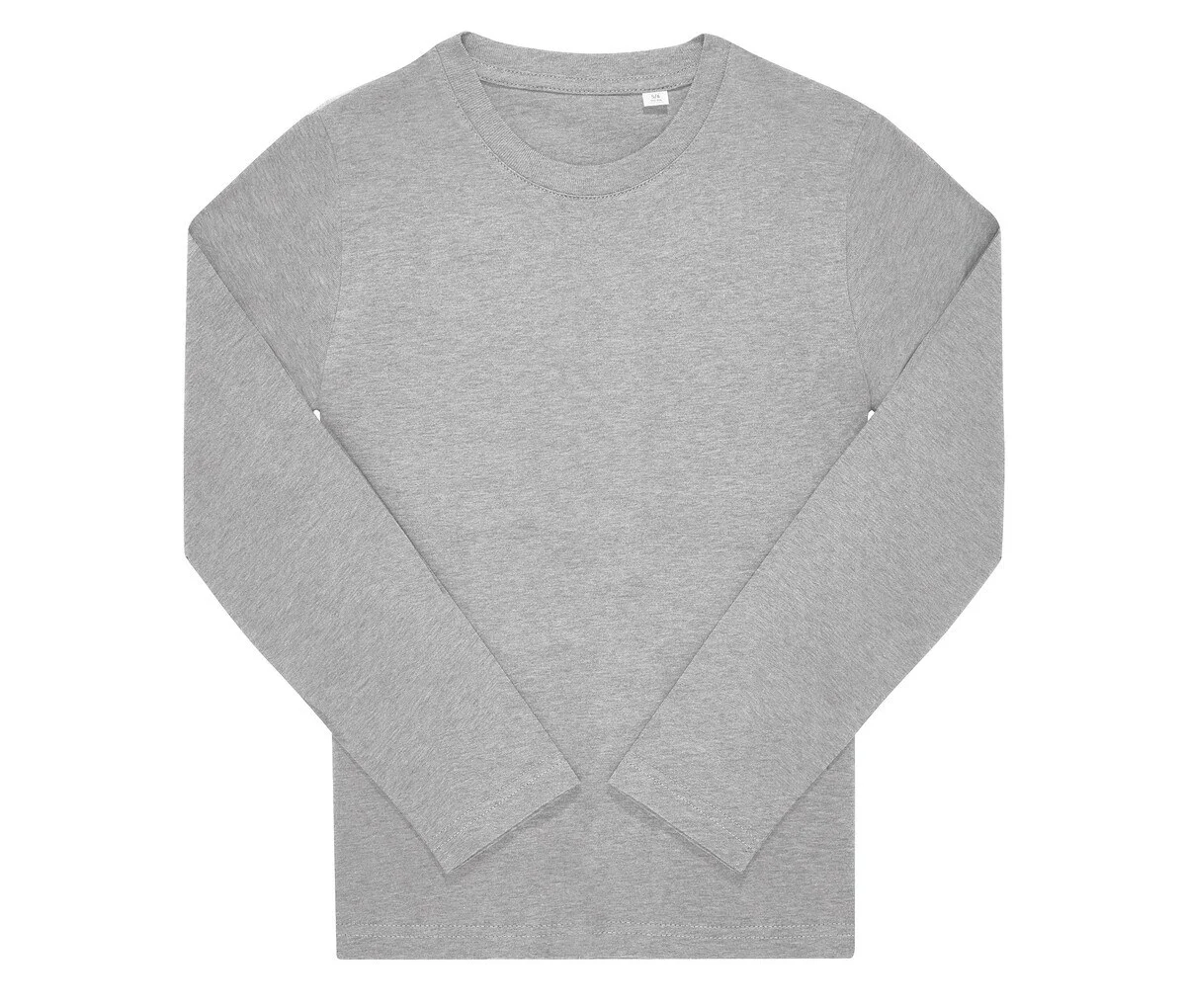 B&C BC01KLS T-shirt Lange Mouwen Kinderen – Sportgrijs
