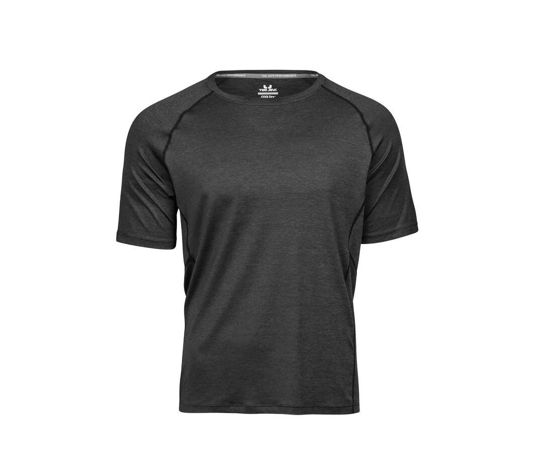 Tee Jays TJ7020 CoolDry T-shirt Heren – Black Melange