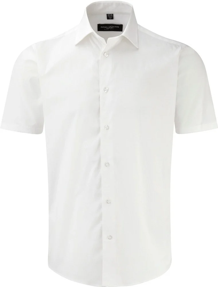 Russell RU947M Overhemd Korte Mouwen – Wit