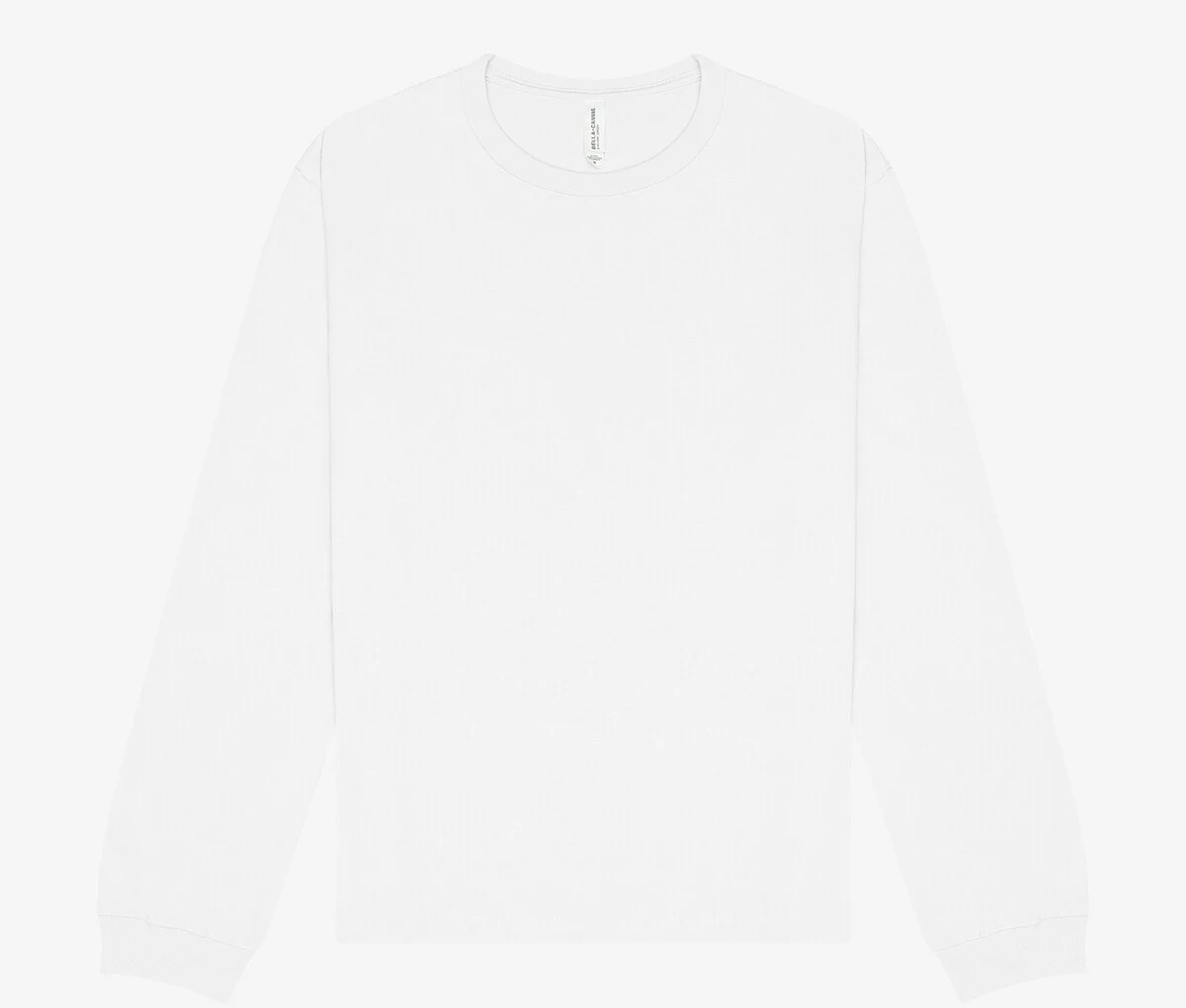 Bella+Canvas BE4651 Heavy T-shirt Lange Mouwen – Wit