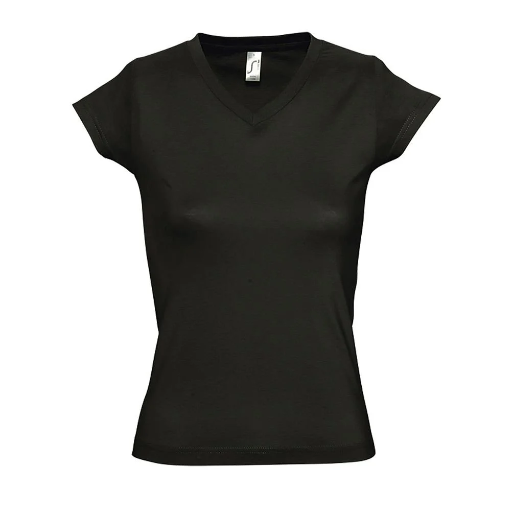 SOL'S 11388 Moon T-shirt V-hals Dames – Diepzwart
