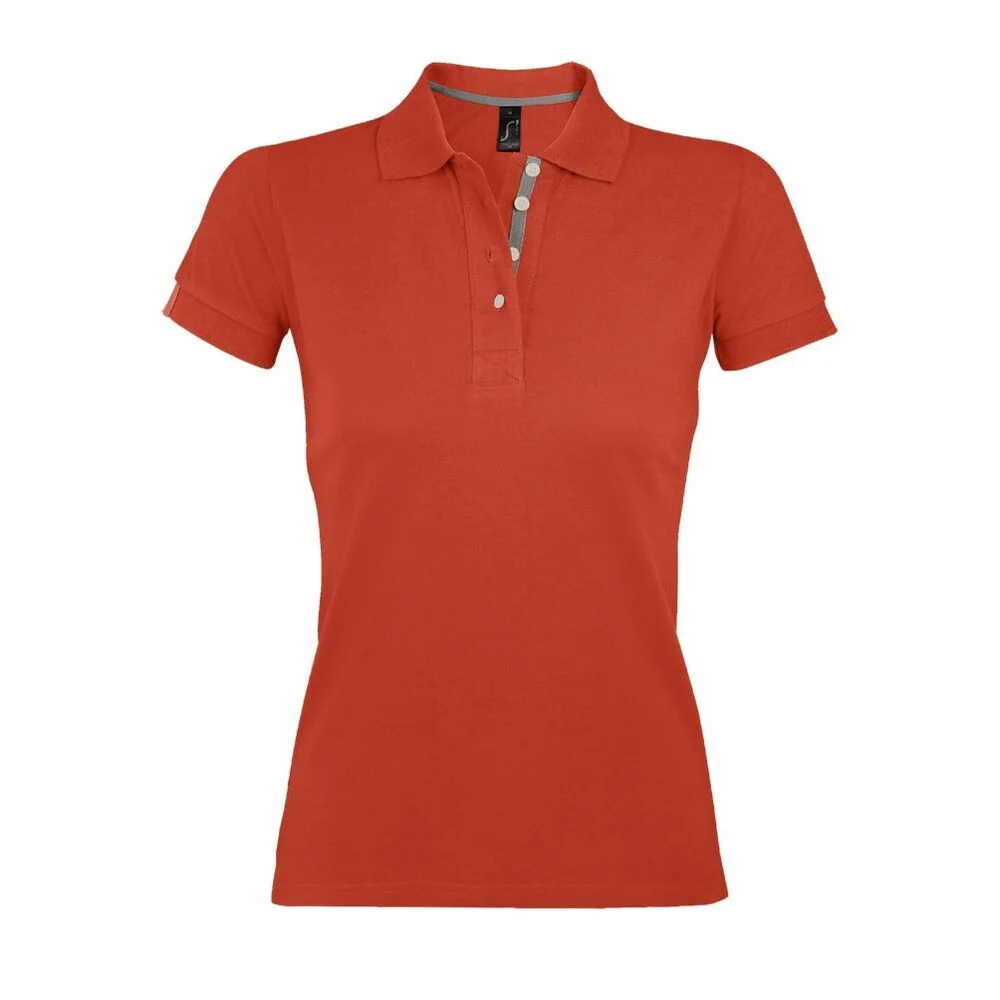 SOL'S 00575 Portland Polo Dames – Sinaasappelbrûlée