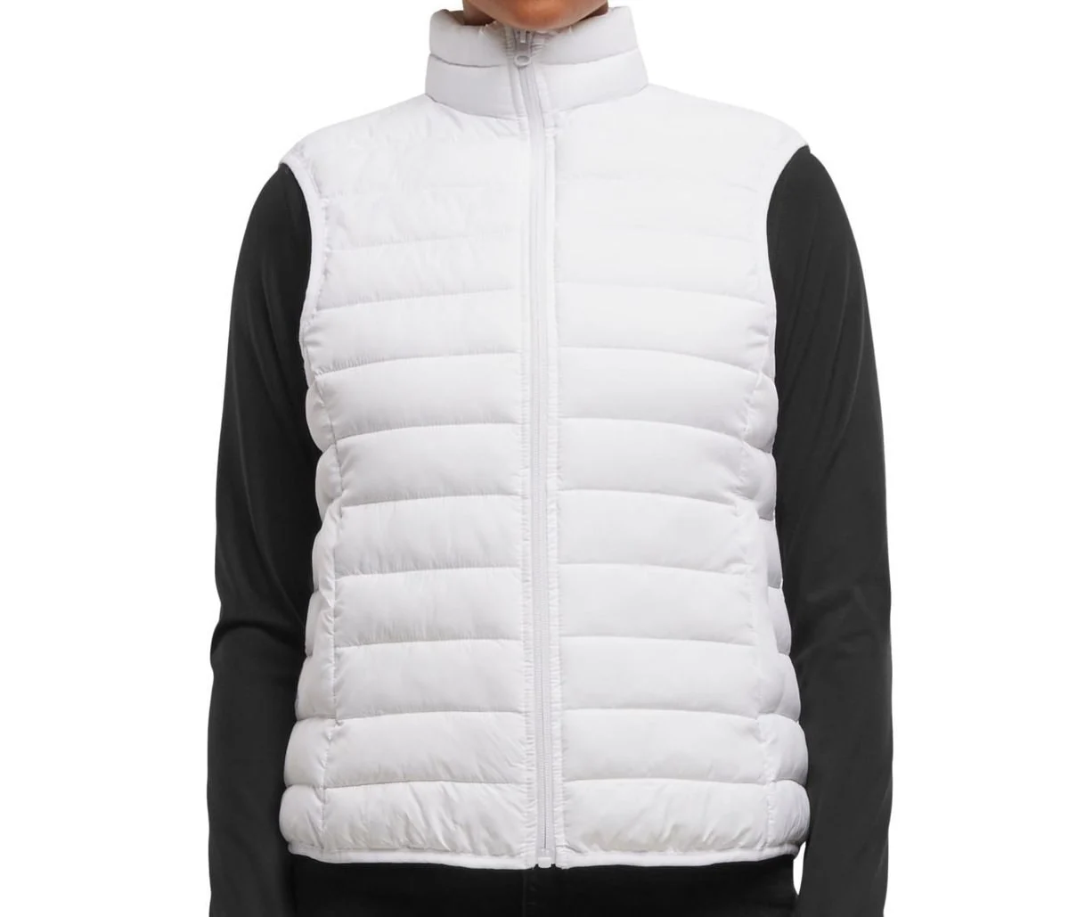 New Morning Studios NM032 Light Puffer Gewatteerde Bodywarmer Dames – White