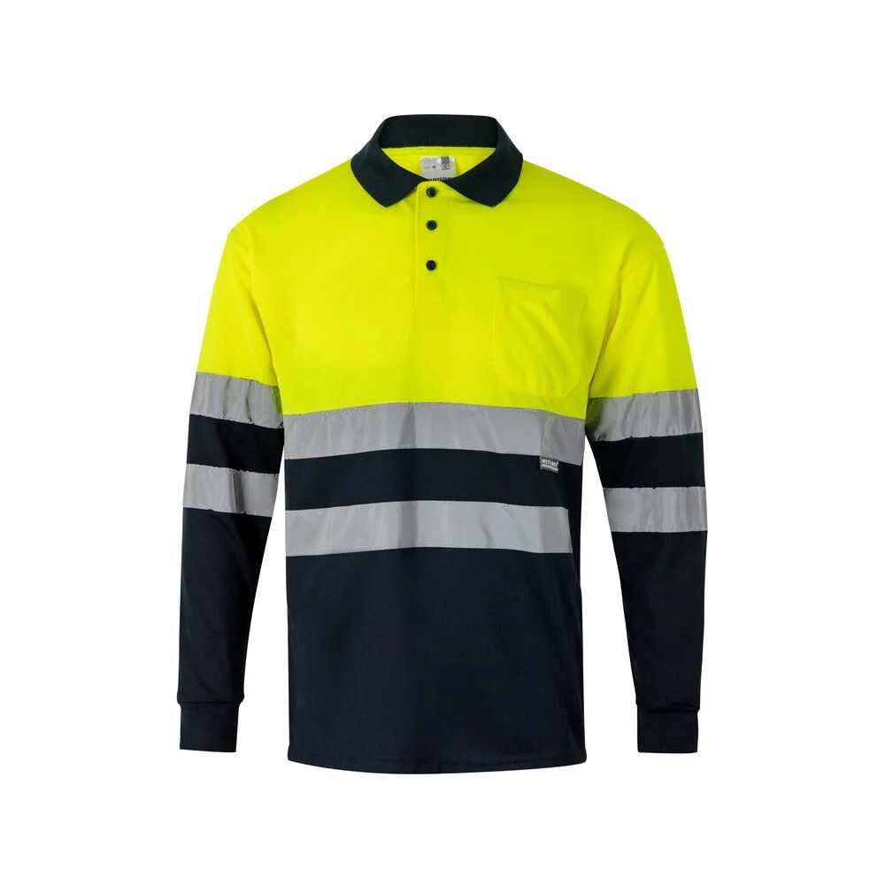 Velilla 36069 Tweekleurig Polo Lange Mouwen – MARINEBLAUW/GEEL