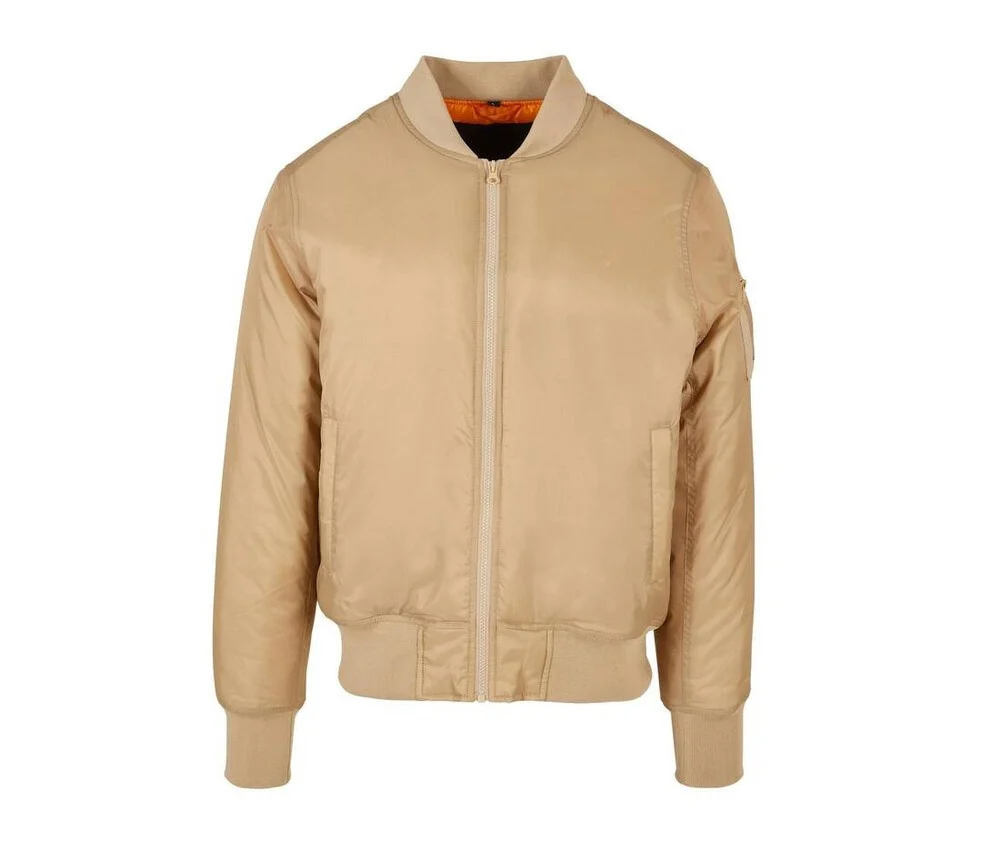 Build Your Brand BY030 Bomberjack Heren – Union Beige