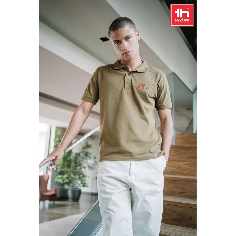 TH Clothes 30131 Polo Heren – Legergroen