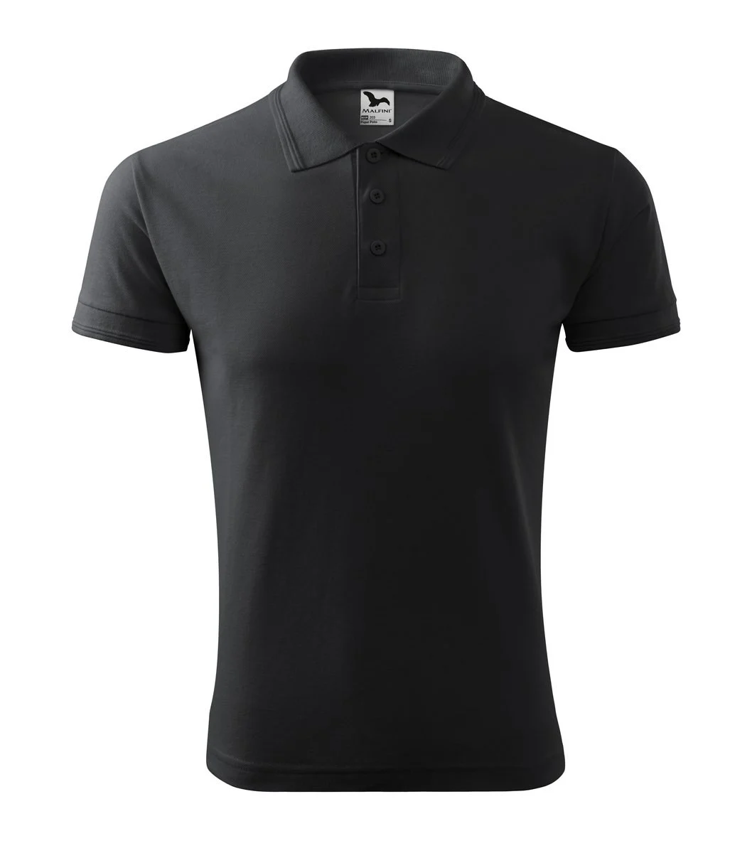 Malfini 203 Polo Heren – ebbenhoutgrijs