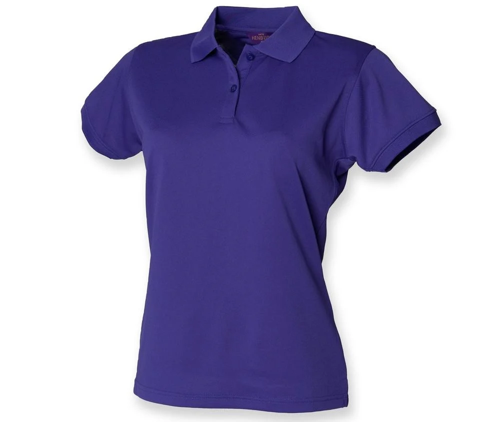 Henbury HY476 Ademende Coolplus® Polo Dames – Bright Purple