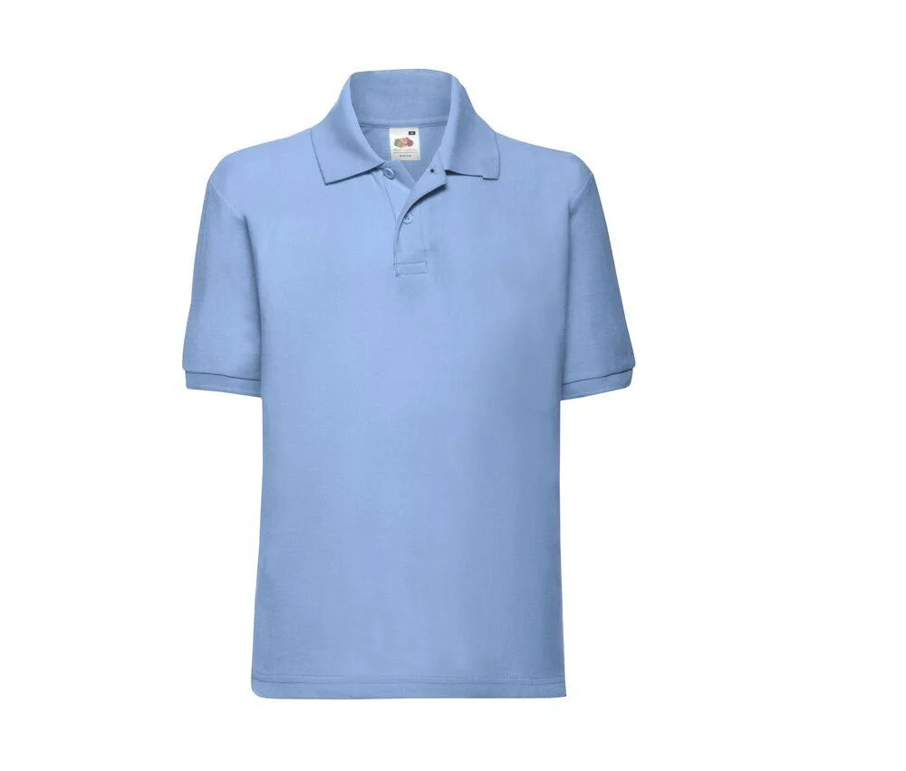 Fruit of the Loom SC3417 Kinderpolo – Sky Blue