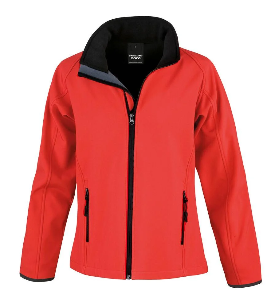 Result R231F Core Softshell Jas Dames – Red / Black