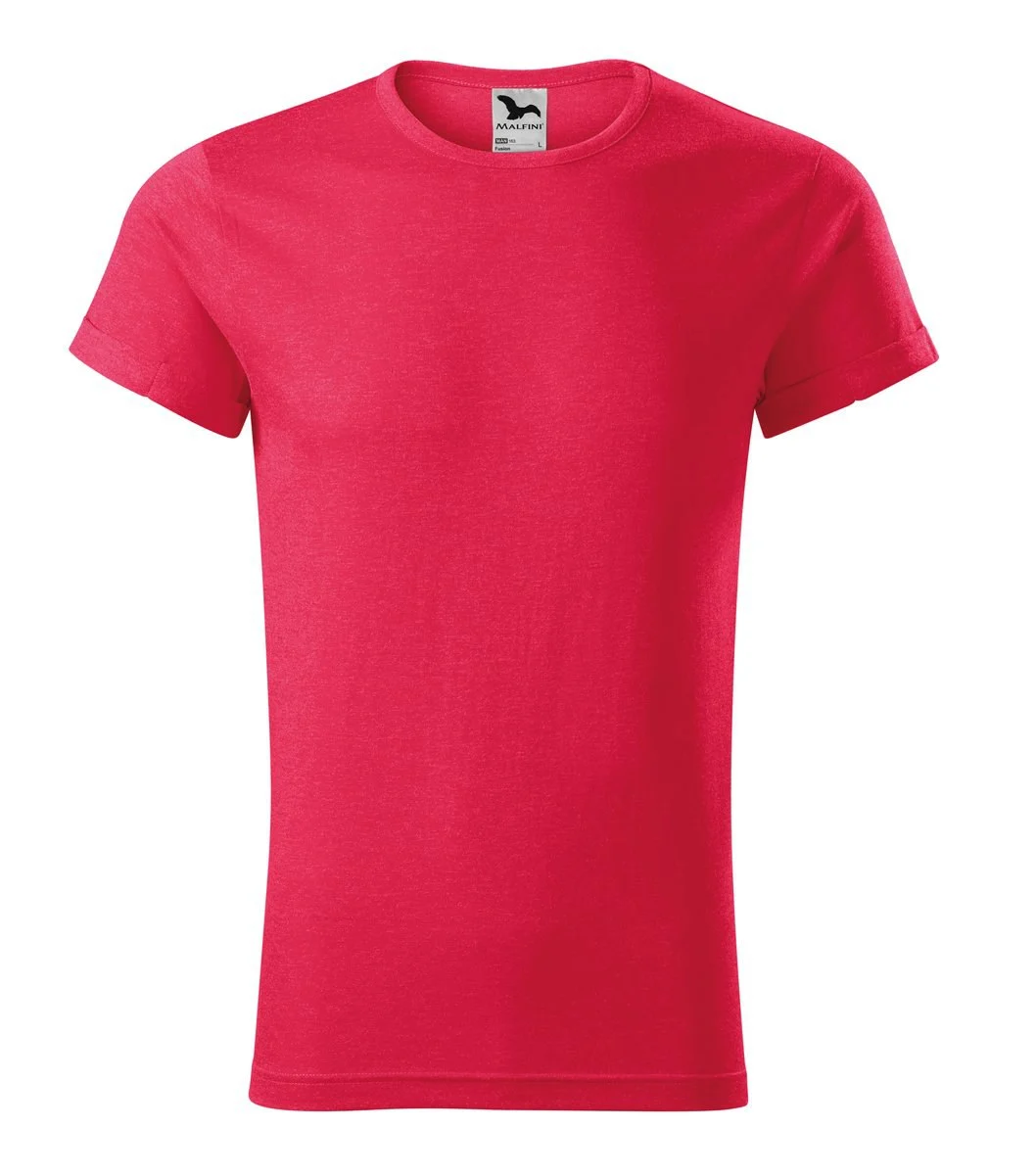 Malfini 163 Fusion T-shirt Heren – melange rouge