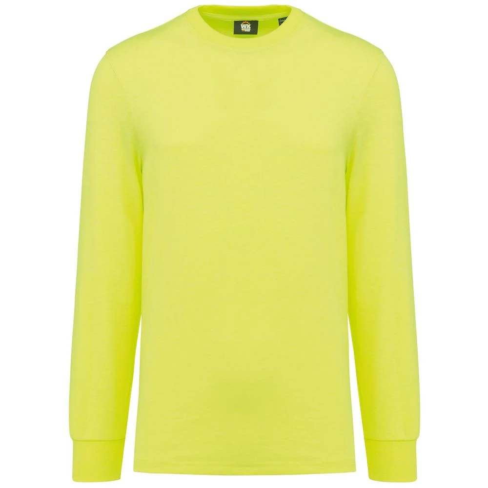 WK. Designed To Work WK303 T-shirt Lange Mouwen – Fluorescerend geel