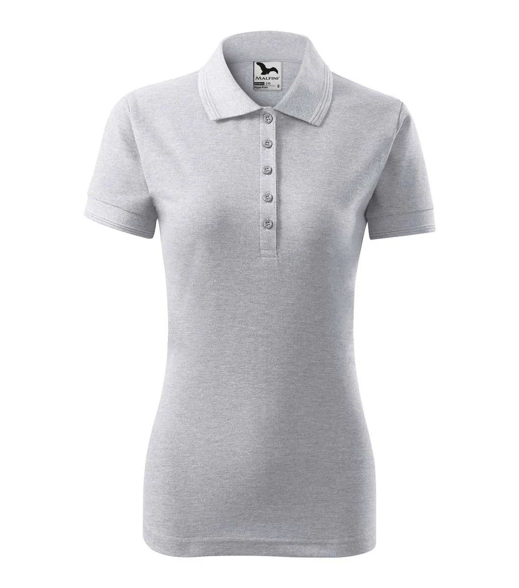 Malfini 210 Polo Dames – gris chiné helder