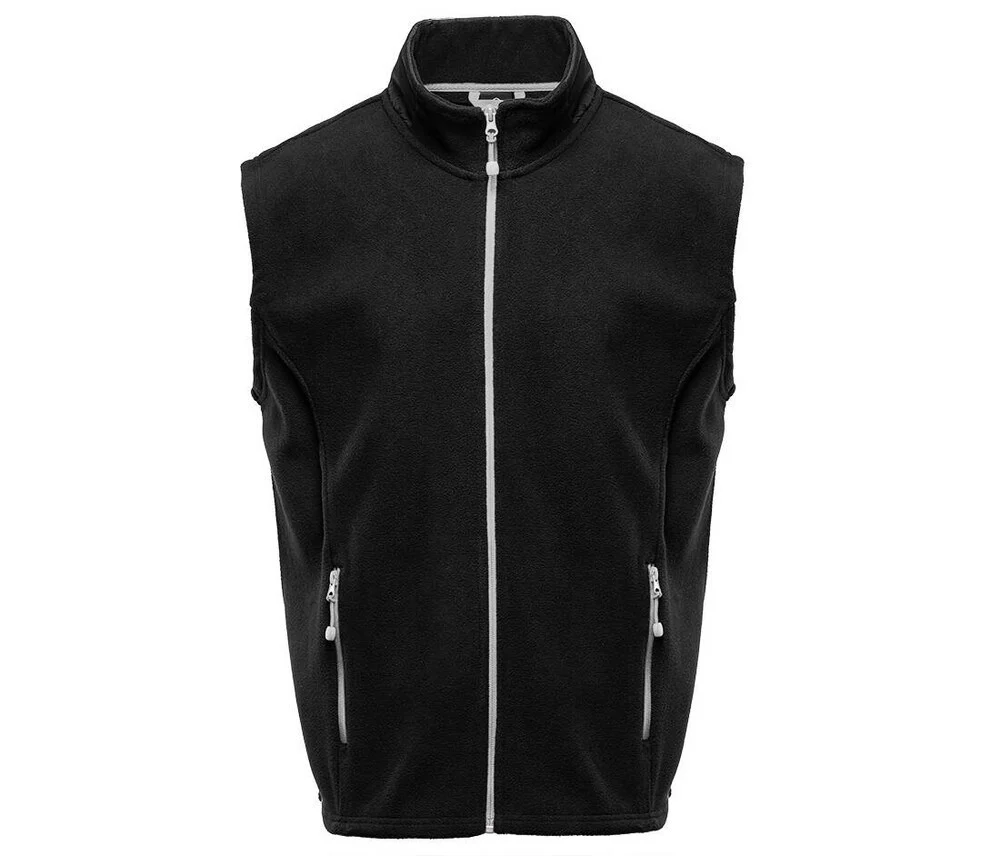 Black&Match BM500 Fleece Bodywarmer – Black / Silver