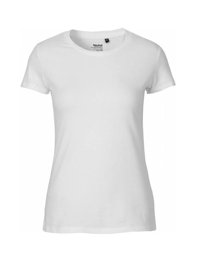 Neutral O81001 Getailleerd T-shirt Dames – White