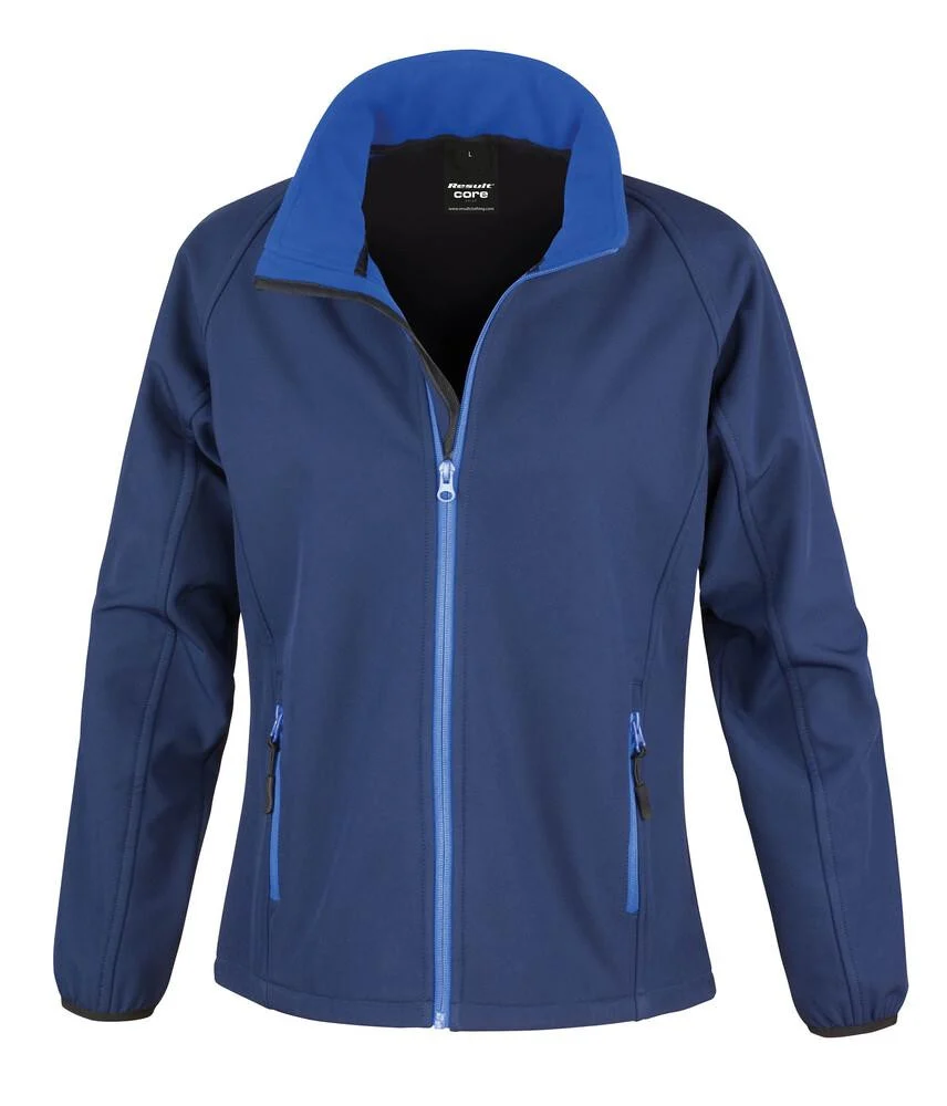 Result R231F Core Softshell Jas Dames – Navy/ Royal