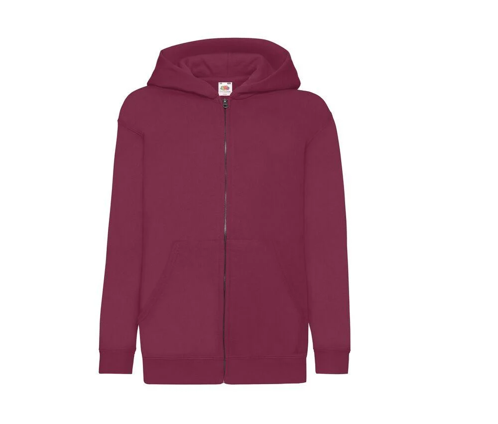 Fruit of the Loom SC379 Kinderritshoodie – Burgundy