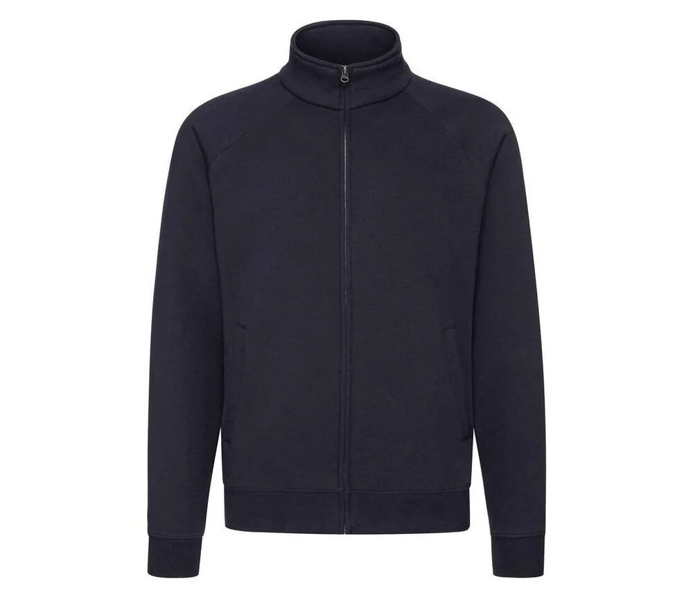 Fruit of the Loom SC2280 Premium Sweater met Rits Heren – Black