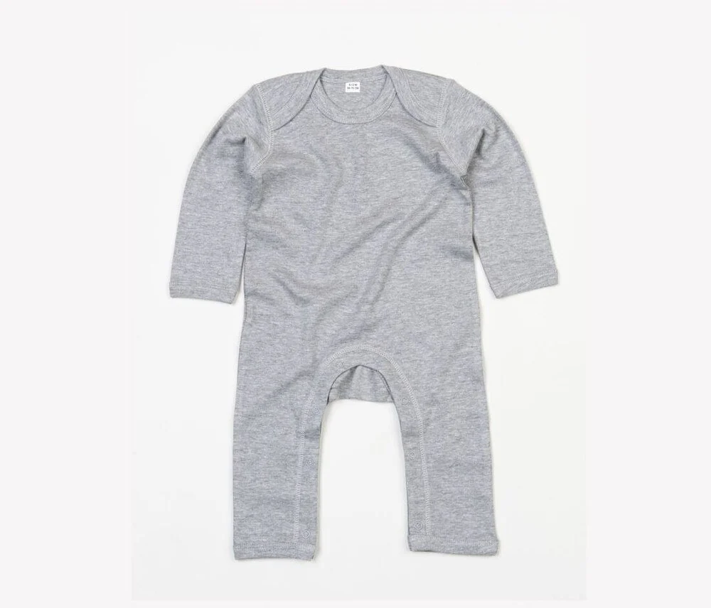 Babybugz BZ013 Biologisch Baby Romper – Heide grijs gemêleerd