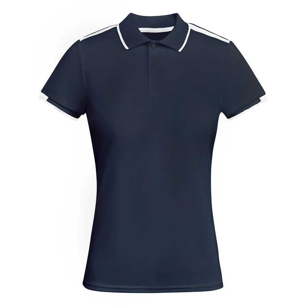 Roly PO0409 Tamil Gerecycled Sportpolo Dames – Marineblauw/Wit