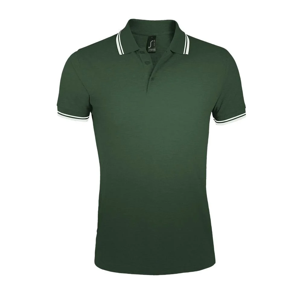 SOL'S 00577 Pasadena Polo Heren – Bosgroen / Blanc