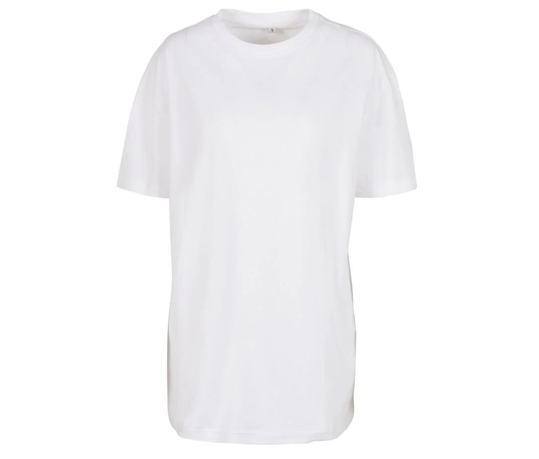 Build Your Brand BY149 Oversized Boyfriend T-shirt Dames – White