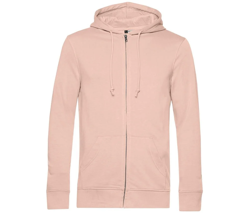 B&C BCU35B Biologische Ritshoodie – Soft Rose