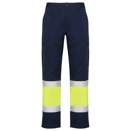 Roly HV9300 Naos Werkbroek Hoge Zichtbaarheid – MARINO/AMARILLO FLUOR