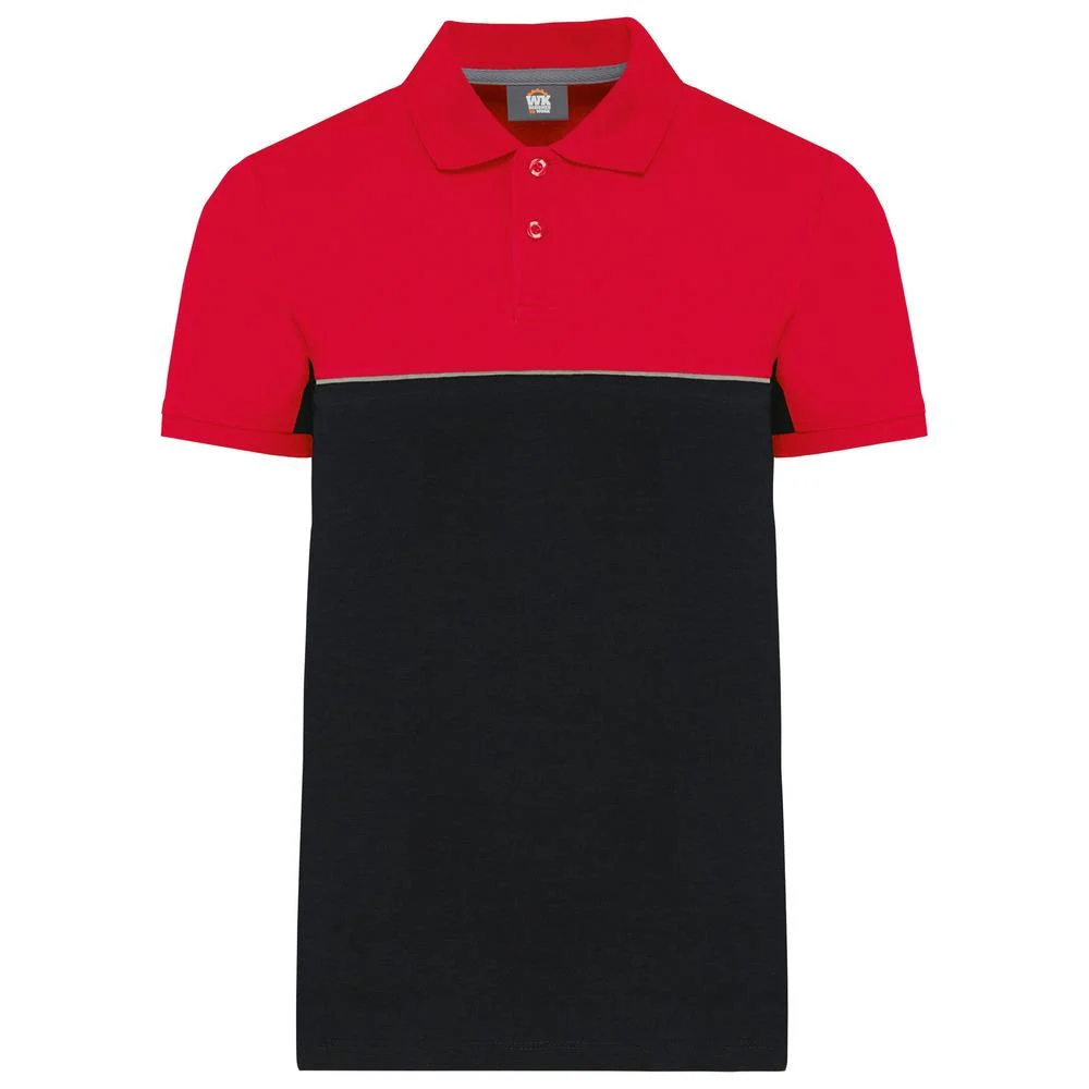 WK. Designed To Work WK210 Polo – Zwart / Rood