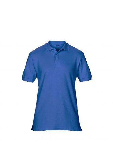 Gildan GN858 Premium Katoenen Dubbele Piqué Polo – Royal Blue